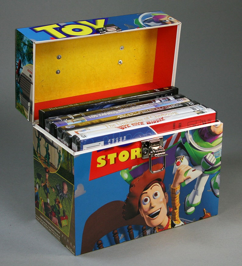Recycled Laser Disc DVD Storage Carry Case Toy Story Etsy