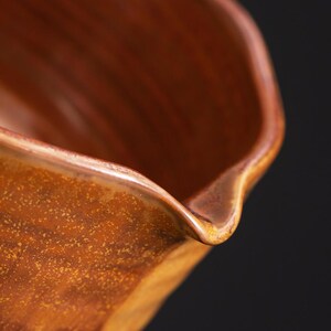 Handmade Vintage Brown Matcha Set: Ceramic Bowl, Bamboo Whisk image 8