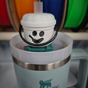 Straw Topper Mini McDonalds Halloween Buckets