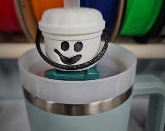 Straw Topper Mini McDonalds Halloween Buckets
