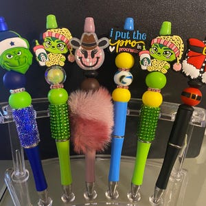 Custom made beaded pens