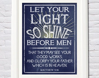 Instant Download Let Your Light So Shine Before Men
