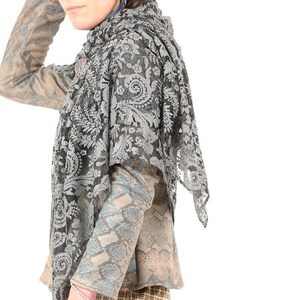 Écharpe Femme Mousseline Georgette Élégante – Foulard Long Transparent Respirant 160x50 Cm – Style Rétro Chic Printemps Automne