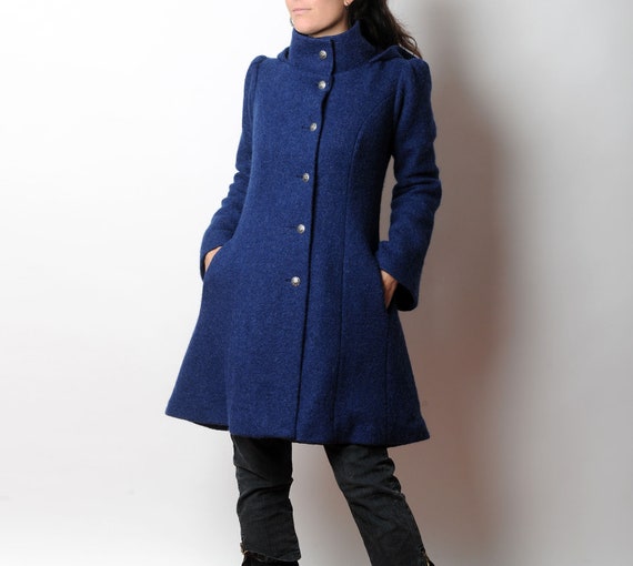 manteau femme hiver bleu