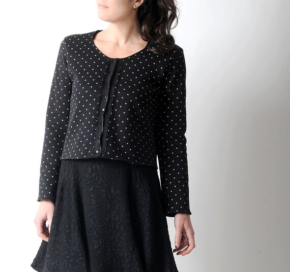 short black cardigan