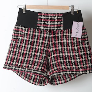 pink checkered shorts