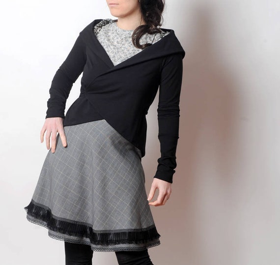 Black jersey shrug deals