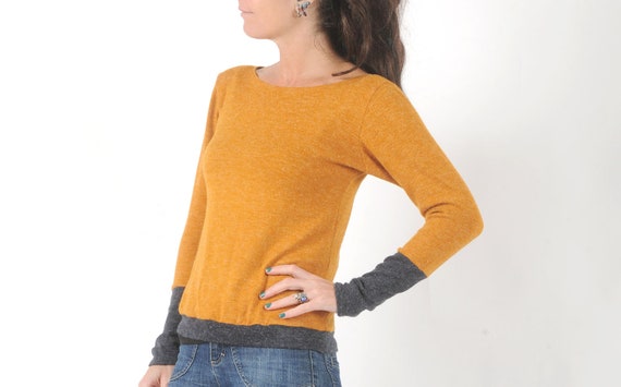 Mustard and grey jumper hot sale