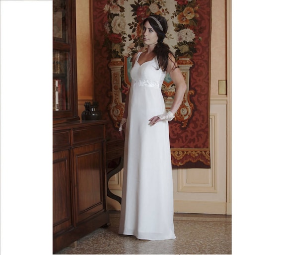 simple empire waist wedding dresses