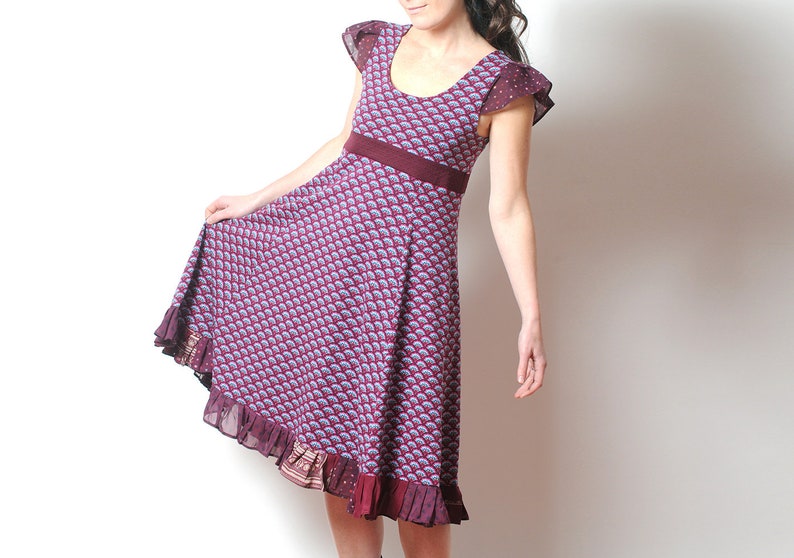dark purple summer dress