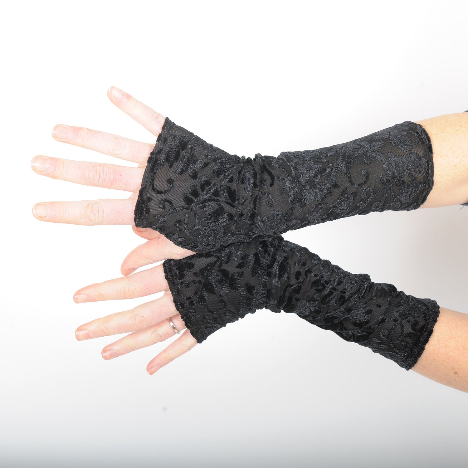 BundleMall Ensemble de 12 gants en résille pour femmes accessoires de fête costumée 