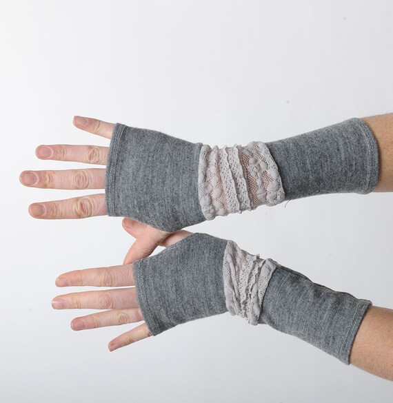 jersey fingerless gloves