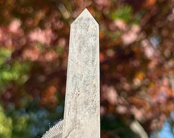 CLEAR QUARTZ Point Tower, Master Healer Crystal, energieversterker, helderheid en positieve vibes