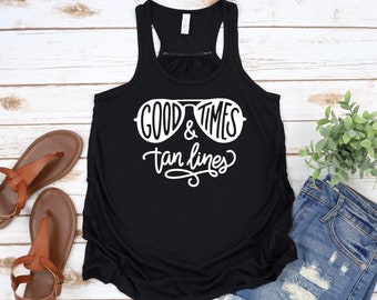 Good Times and Tan Lines Racerback Tank