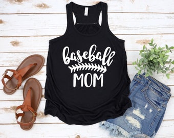 Baseball Mom Tank Tee or Hoodie