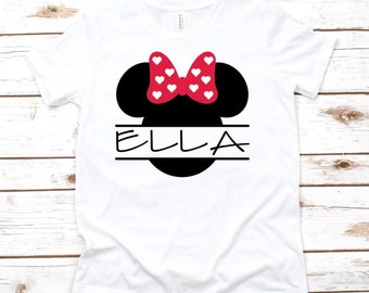 Mickey and Minnie Inspired Personalized Bodysuit/Tshirt Baby Toddler Youth