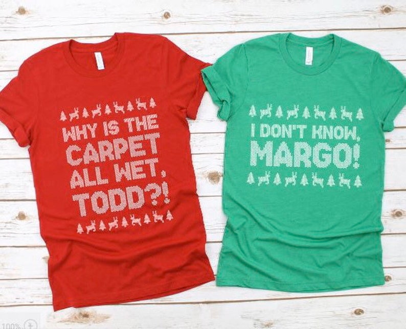 Todd and Margo Christmas TShirt Set Christmas Vacation