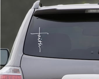 Faith Cross Decal Sticker