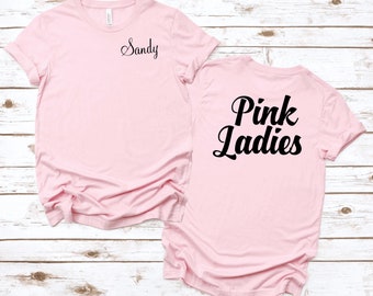 Roze dames gepersonaliseerd T-shirt peuter jeugd volwassene