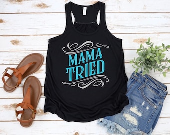 Mama Tried Flowy Racerback Tank