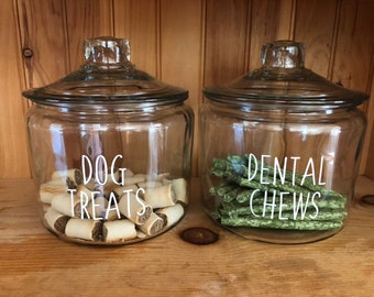 Farmhouse Style Label Set - Dog Treats - Dental Chews