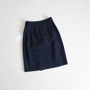 short wool skirt | navy blue mini | 100% wool skirt