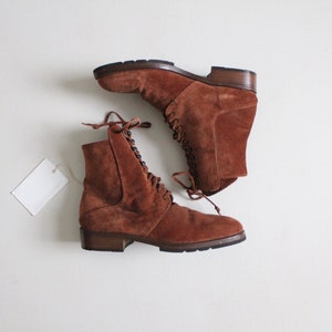 suede ankle boots | size 7.5 boots | brown suede boots
