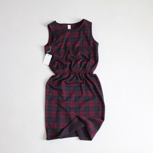 tartan plaid dress | 100% cotton dress | green and red dress