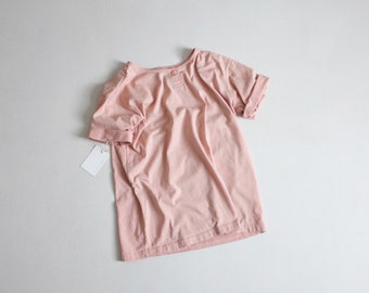 putty pink tee | pink t-shirt | pink henley shirt