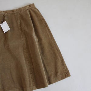 tan corduroy skirt | corduroy midi skirt | wale cord skirt