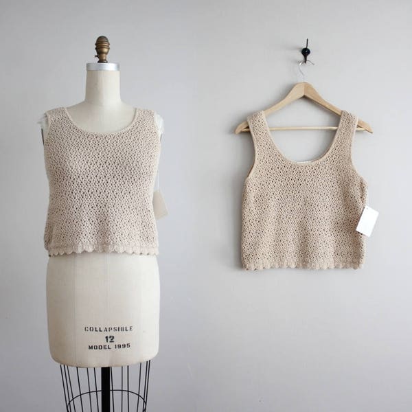 crochet crop top | knit crop top | knit tank top