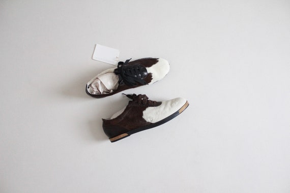 cowhide sneakers 9 | pony hair sneakers 8.5 | fash