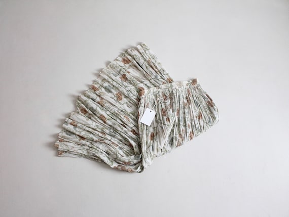 floral gauze skirt | neutral floral skirt | cotton