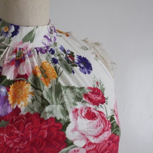 floral garden dress 100% cotton dress full floral dress image 3