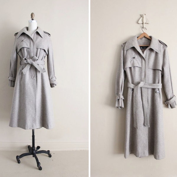 on hold - wool trench coat / wool military coat