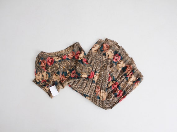 floral blouse and skirt | top and skirt set | two