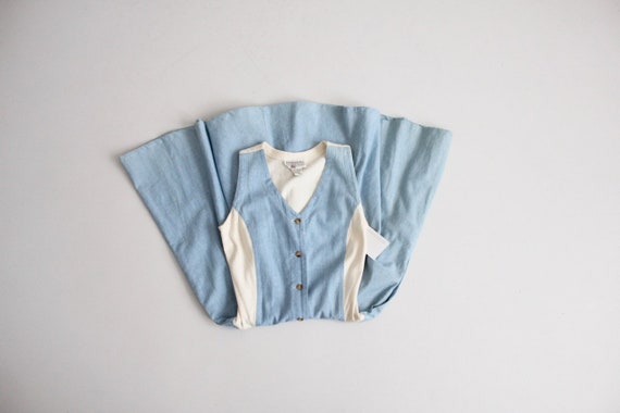 stretch chambray dress | denim dress | chambray te