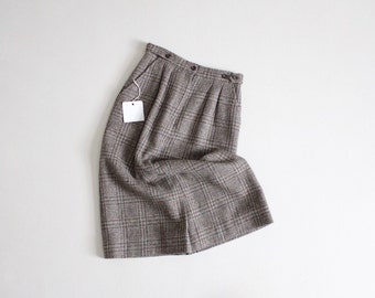 glen plaid skirt | vintage wool skirt | plaid wool skirt
