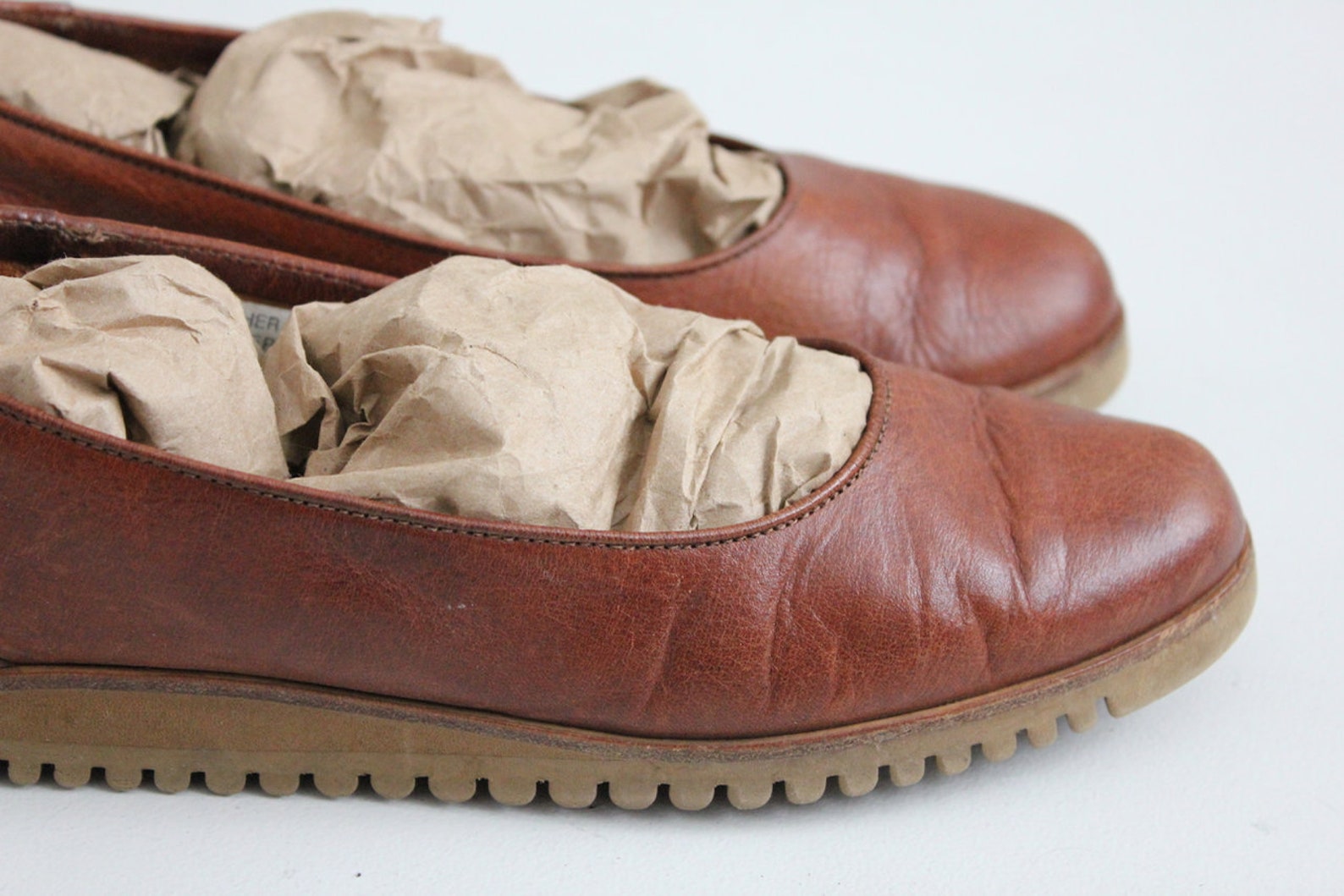 platform ballet flats | ballet flats 8.5 | brown leather flats