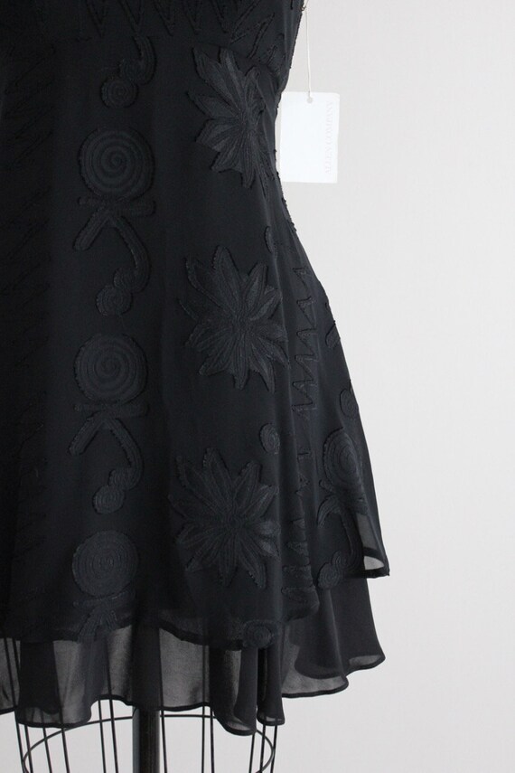 black chiffon dress | vintage Nicole Miller dress… - image 5