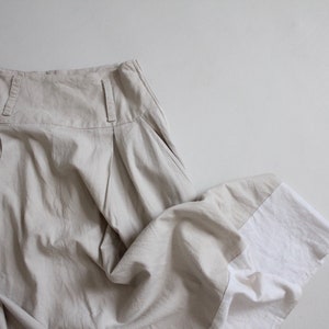 beige linen skirt long beige skirt linen midi skirt image 5