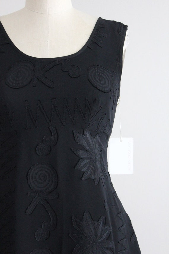 black chiffon dress | vintage Nicole Miller dress… - image 2