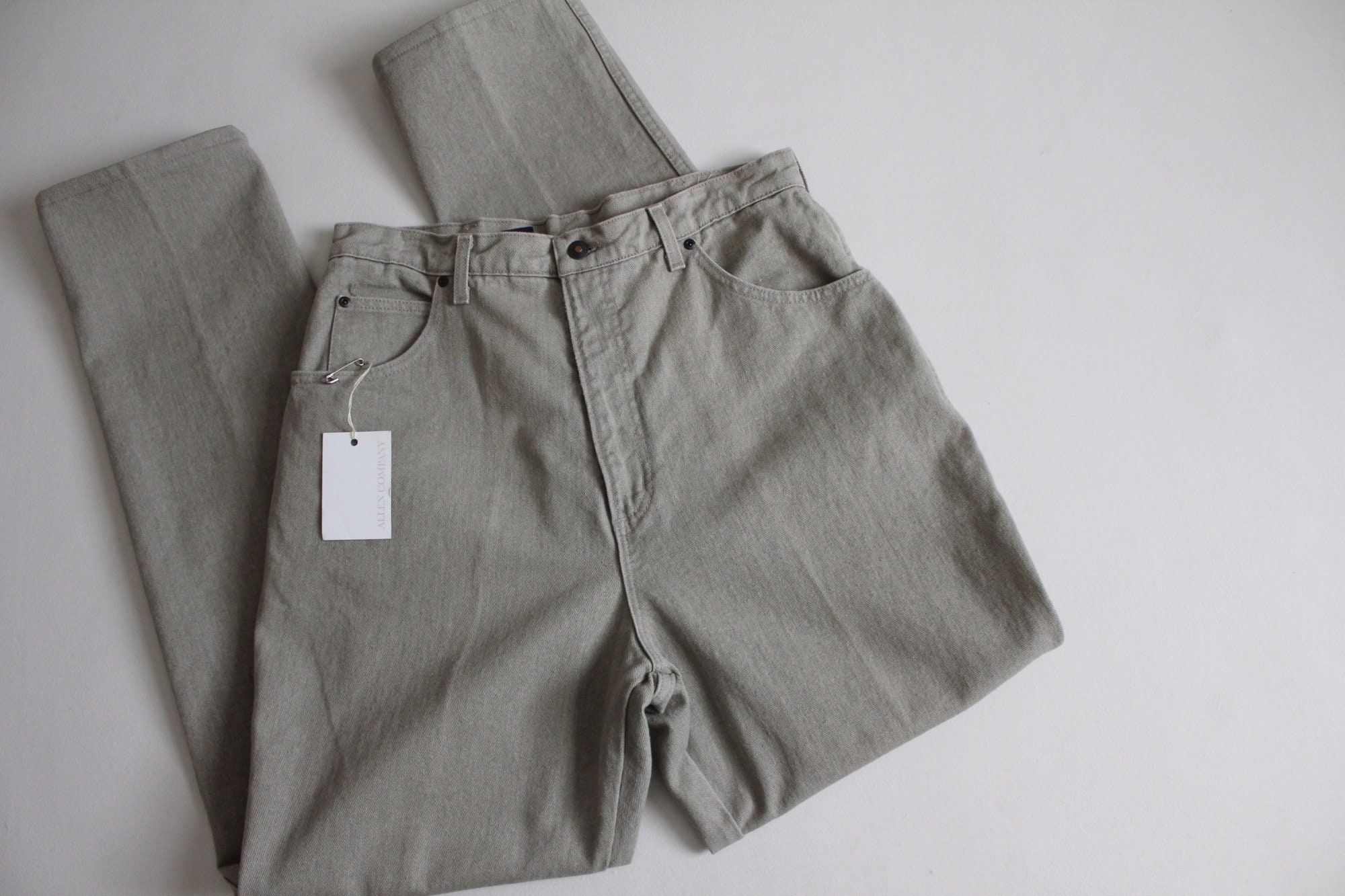 Sage Stonewash Jeans Vintage Lands End 
