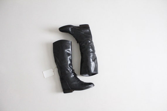 black ankle riding boots