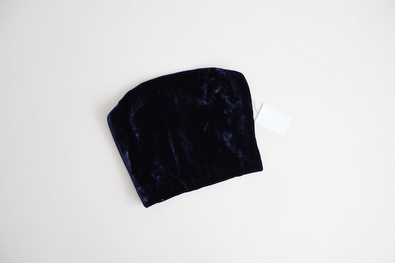 vintage Ralph Lauren midnight blue velvet bustier