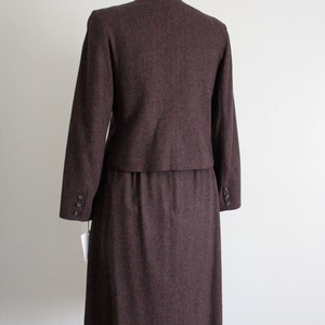 wool skirt suit plum wool suit blazer and skirt image 8
