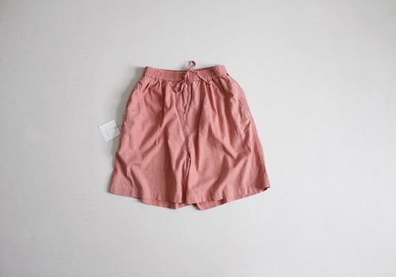 clay pink shorts | linen drawstring shorts | baggy