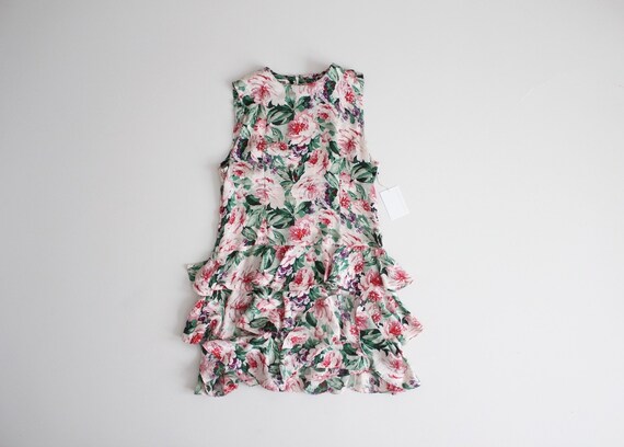 floral silk dress | ruffle skirt dress | floral co