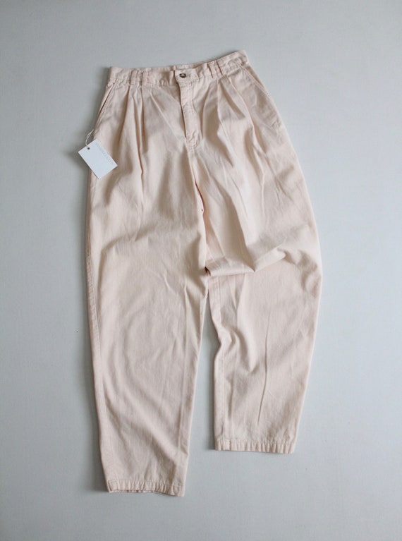 pink cotton trousers | pink pleated trousers |  l… - image 4