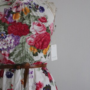 floral garden dress 100% cotton dress full floral dress image 2